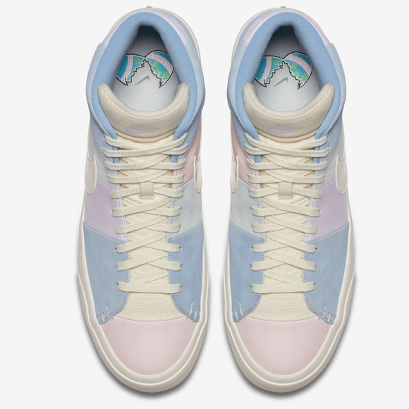 Like NEW Mens Size 8 Nike Blazer Royal- Easter 2018 Hightops - Picture 4 of 14